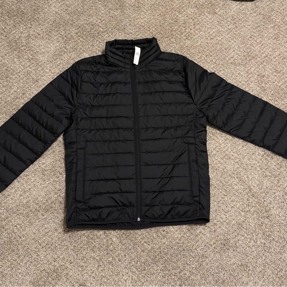 Men's Black Puffer Jacket - Picture 1 of 5